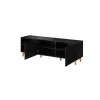 Cama szafka RTV PAFOS 150x42x52 czarny matowy
