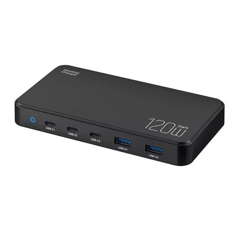 Ładowarka sieciowa BlitzWolf BW-i100 5-w-1 120 W — wieloportowa ładowarka do telefonów, tabletów i laptopów
