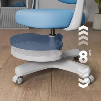 Krzesło obrotowe Mark Adler Junior 4.6 niebieski — krzesło biurkowe dla dzieci, niebieskie, model Junior 4.6