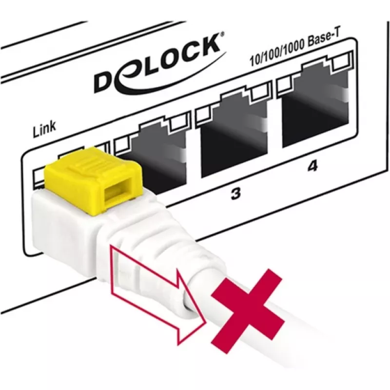 Kabel sieciowy DeLOCK 85335 RJ-45 Cat6a 5m Biały
