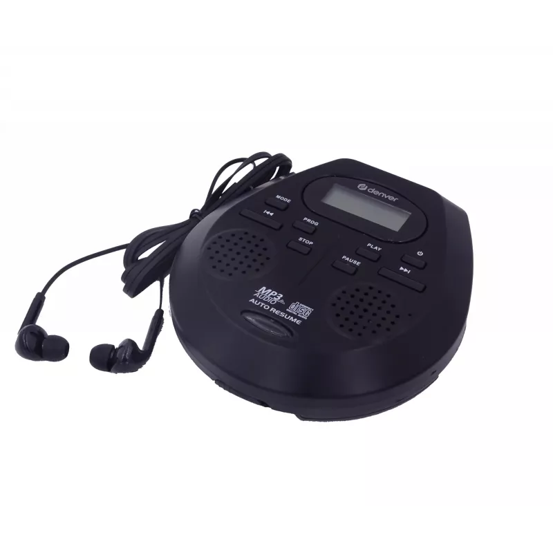 Przenośny odtwarzacz CD Denver DMP-395B Czarny Odtwarzanie MP3 Wyświetlacz LCD