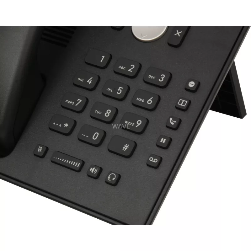 snom D120 - Telefon VoIP - połączenia trójstronne - SIP - 2 kable - Czarny (4361)