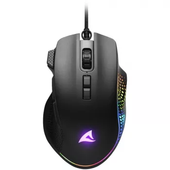 Mysz Sharkoon Shark Force 3 optyczna, 8 przycisków, 12.800DPI, czarna