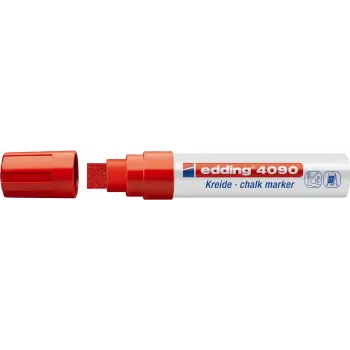 Pisak kredowy Edding 4090, końcówka dłutowa 4–15 mm, różnokolorowe, zestaw 4 szt.