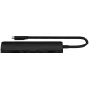 Satechi 7-w-1 USB-C Slim Multiport Adapter Ethernet (USB-C PD, 2x USB-A, HDMI 4K, Ethernet, czytnik kart micro/SD) (Czarny)