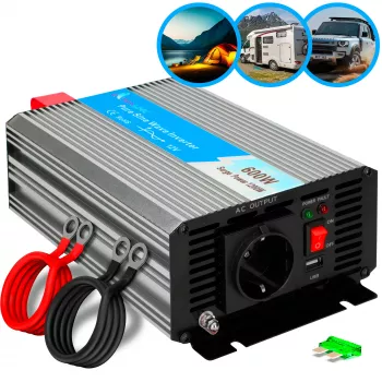 Przetwornica napięcia Extralink OPIP-600W 12V 600W czysty sinus