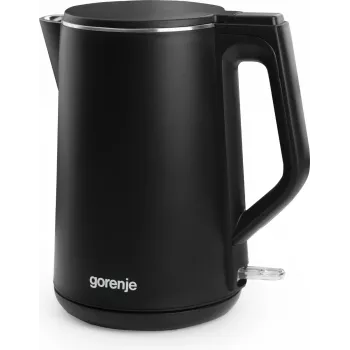 Czajnik elektryczny Gorenje K15DWBK — 1,5 L, 2200 W, czarny, sterowanie przyciskowe, podstawa 360°