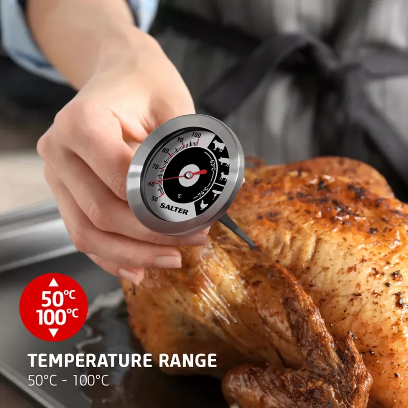 Analogue Meat Thermometer Salter 512 SSCR stal nierdzewna – sonda analogowa do piekarnika i grilla
