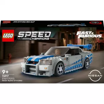 LEGO 76917 Speed Champions 2 Fast 2 Furious Nissan Skyline GT-R (R34) Samochodzik