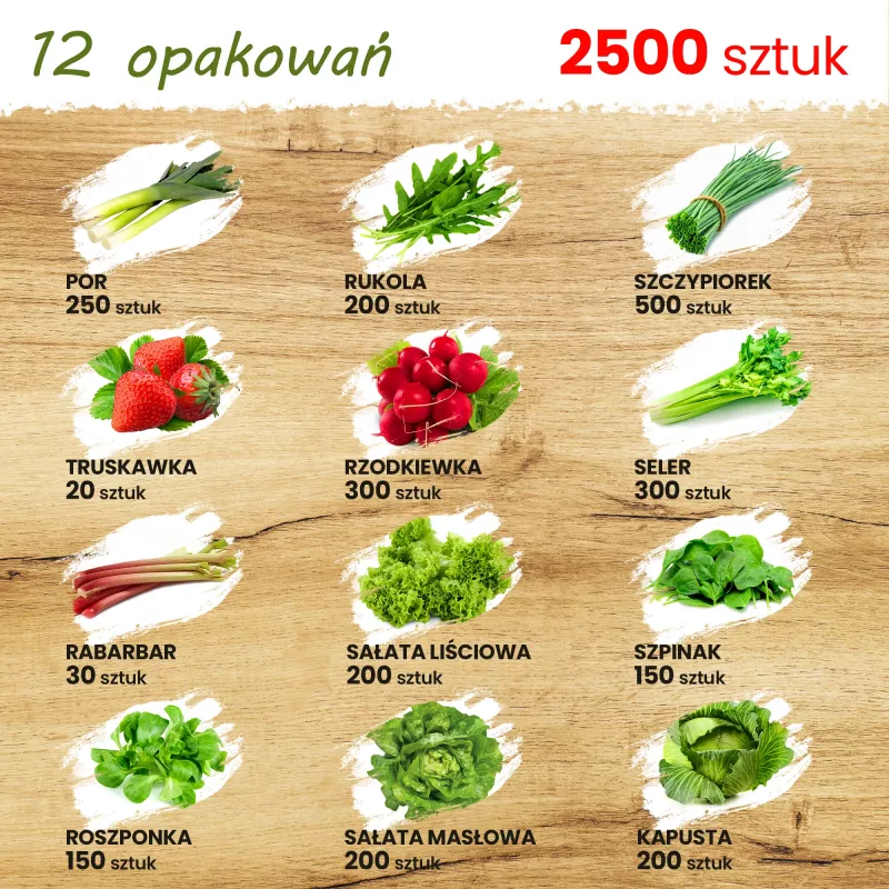 Zestaw nasion TORAF Wiosenne Smaki - 12 saszetek