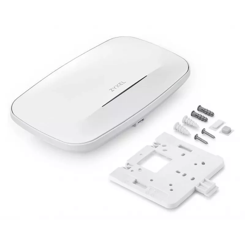 Punkt dostępowy bezprzewodowy Zyxel NWA210AXV2-EU0101F — Dwuzakresowy 2,4/5 GHz, 2975 Mbps, 2× RJ‑45, PoE, biały