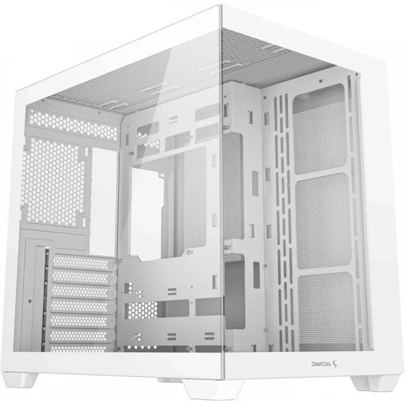 Obudowa PC DeepCool CG530 WH Midi Tower — ATX/Micro ATX/ITX, szkło hartowane, 2 wnęki 3,5 cala + 3 wnęki 2,5 cala, obsługa GPU do 410 mm