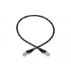 Kabel sieciowy Extralink LAN Patchcord Kat.5e RJ-45 F/UTP 0.5m Czarny
