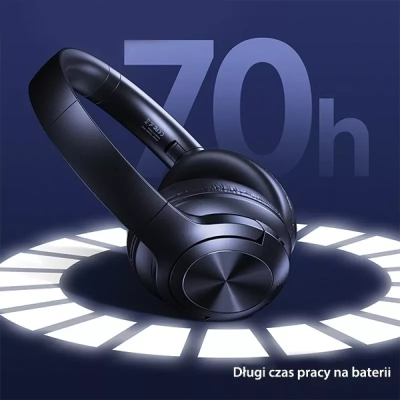 Słuchawki Usams Bluetooth 5.3 Nauszne Us-yh Series Czarny/czarny TDLYEJYS01