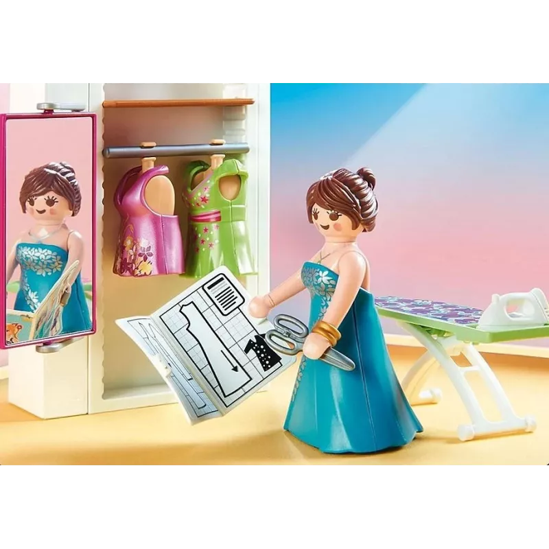 Playmobil Zestaw z figurkami Dollhouse 70208 Sypialnia z kącikiem do szycia