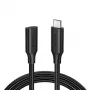 Kabel USB Ugreen 10387 USB 3.2 Gen 2 (3.1 Gen 2) 1 m USB C Czarny
