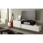 Cama szafka TV SIGMA 3 180 biały/biały połysk + czarny