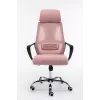 Topeshop FOTEL NIGEL RÓŻOWY office/computer chair Padded seat Mesh backrest
