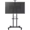 HAGOR HP Twin Stand HD - Wózek - do płaskich ekranów / sprzętu AV - Czarny - Przekątna ekranu: 140-213 cm (55-84) - Interfejs montażowy: do 800 x 500 mm (8210)