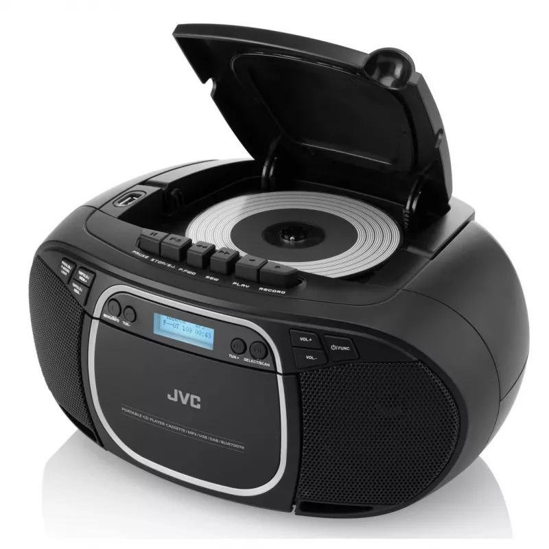 JVC RC-E561B-DAB Odtwarzacz CD Czarny Przenośny odtwarzacz CD