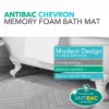 Mata łazienkowa Beldray LA032647LGRYUFFEU7 Antibac Chevron z pianki memory, antybakteryjna, szara