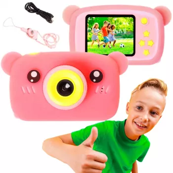 Cyfrowy aparat dla dzieci Extralink H25 PINK zalecany wiek od 3 lat