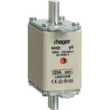 Hager LNH0125M. Szerokość: 21 mm, Głębokość: 79 mm, Wysokość: 58,5 mm (LNH0125M)