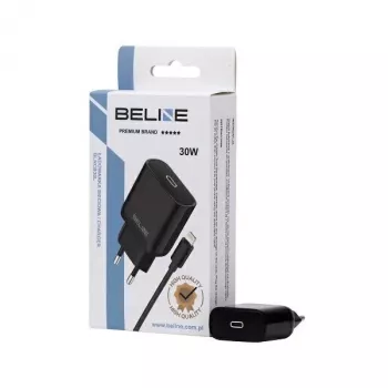Ładowarka 30W USB-C do Lightning Beline Beli02174 z czarnym kablem