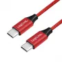 Kabel LOGILINK CU0156 LOGILINK - USB 2.0, wtyk USB-C męski na USB-C męski, czerwony, 1 m