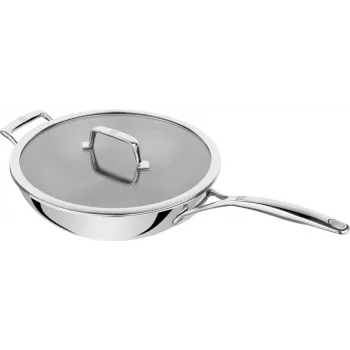 Wok ZWILLING Peak 30 cm, stal nierdzewna 18/10, kompatybilny z indukcją