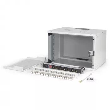 Zestaw sieciowy DIGITUS DN-49202-SET 483 mm 7U 540x400 mm obudowa rack z wysokością 7U i wymiarami wewnętrznymi 540×400 mm