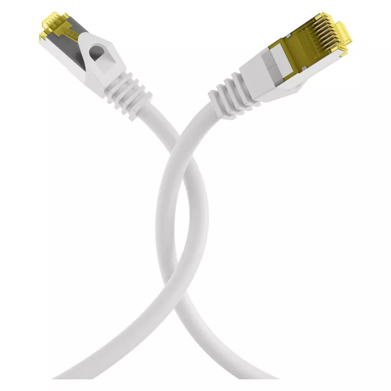 Kabel krosowy EFB-Elektronik RJ45 kat. 6A S/FTP LSZH kat. 7, surowy, biały, 0,15 m, producent: EFB Elektronik (MK7001.0,15W)
