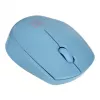 Bezprzewodowa mysz symetryczna NATEC STORK — Bluetooth + USB Type-A, 1600 DPI, 3 przyciski, jasnoniebieska