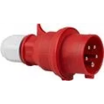 Wtyczka CEE AS Schwabe 61425 — 5-stykowa 400V, IP44, czerwona