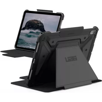 Urban Armor Gear UAG - Etui z klapką do tabletu - Wytrzymałe - poliuretan (PU) - Czarny - do Apple 11-calowy iPad Air M2 Wi-Fi, M2 Wi-Fi + Cellular, M3 Wi-Fi, M3 Wi-Fi + Cellular (1244731