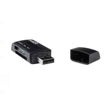 Czytnik kart Natec MINI ANT 3 USB 2.0 (SD, SDHC, MMC, M2, microSD), czarny (NCZ-0560)