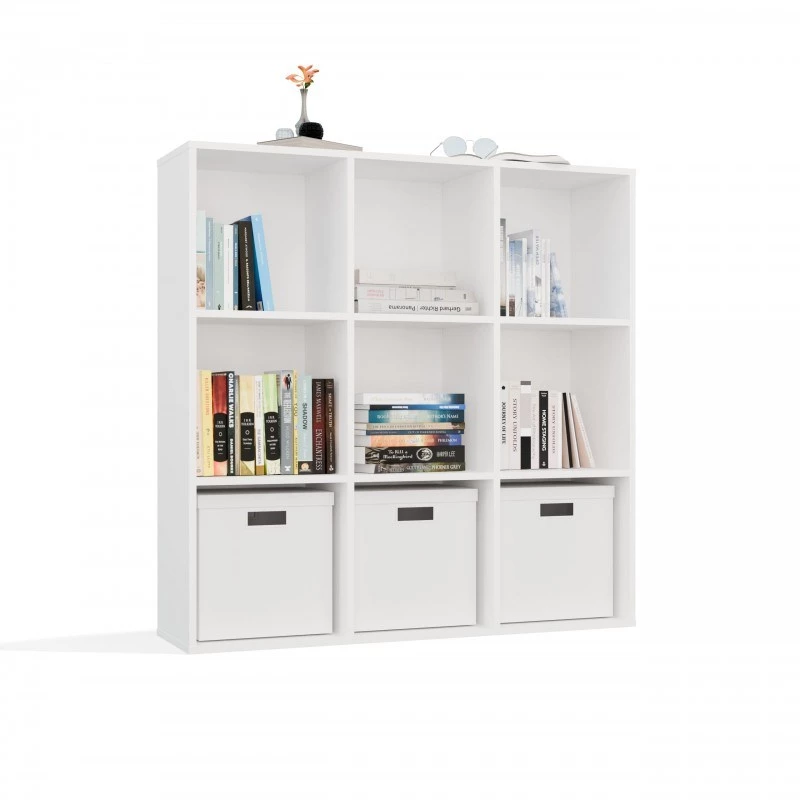 MALAX 3x3 H Biały SHELVING UNIT