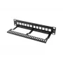 Panel zaślepiający do szafy rack LANBERG PPKS-9112-B, 12-portów, 1U, metal, szary, 254×44,5×99,3 mm