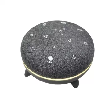 Głośnik przenośny MANTA SPK03-GR Szumi-GO — zielony, Bluetooth, dźwięki do snu dziecka, timer, podświetlenie RGB, 12,5×7,5×12,5 cm