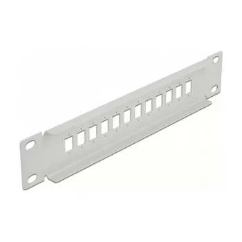 Panel krosowy światłowodowy DeLOCK 10 cali 12 portów SC Simplex LC Duplex 1U szary