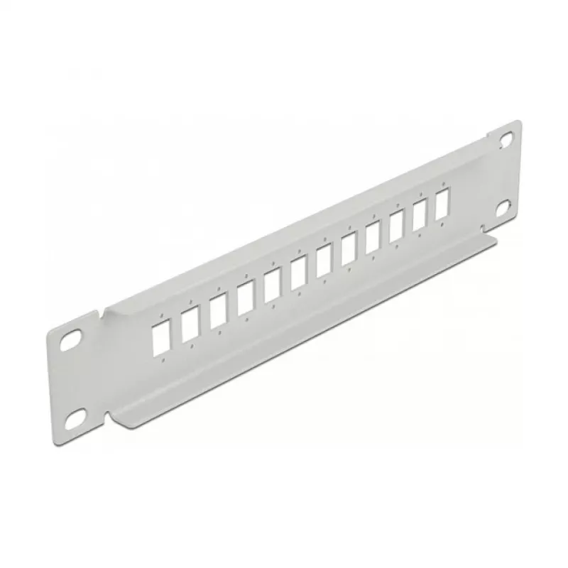 Panel krosowy światłowodowy DeLOCK 10 cali 12 portów SC Simplex LC Duplex 1U szary