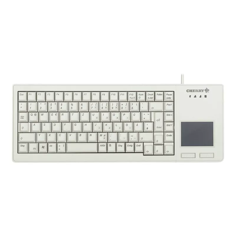 Klawiatura CHERRY XS Touchpad uniwersalna USB QWERTZ niemiecka szara