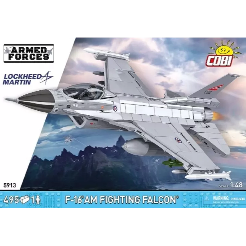 Cobi Zestaw konstrukcyjny F-16AM Fighting Falcon, 495 elementów, model w skali