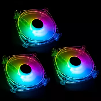 LAMPTRON Icecloud+ ARGB 120mm Triple PWM Fan Kit - Czarny