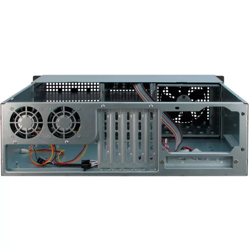 Inter-Tech 3U-30248 Rack Czarny, Stal nierdzewna