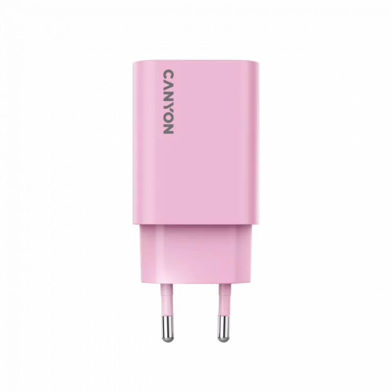Ładowarka CANYON OnCharge 30CL, maks. 30W, 1xPD, EU, różowa