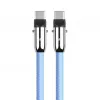 Kabel USB-C 2w1 1m niebieski