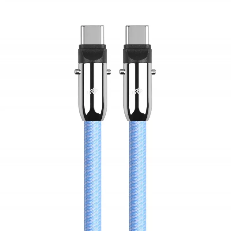 Kabel USB-C 2w1 1m niebieski