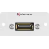 Kindermann Konnect 50 alu Half Size Adapter Plate - modular faceplate snap-in - DisplayPort - anodised aluminium (7444000888)