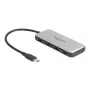 DeLOCK 64261 USB 3.2 Gen 1 Type-C Hub 10000 Mbit/s Czarny Szary